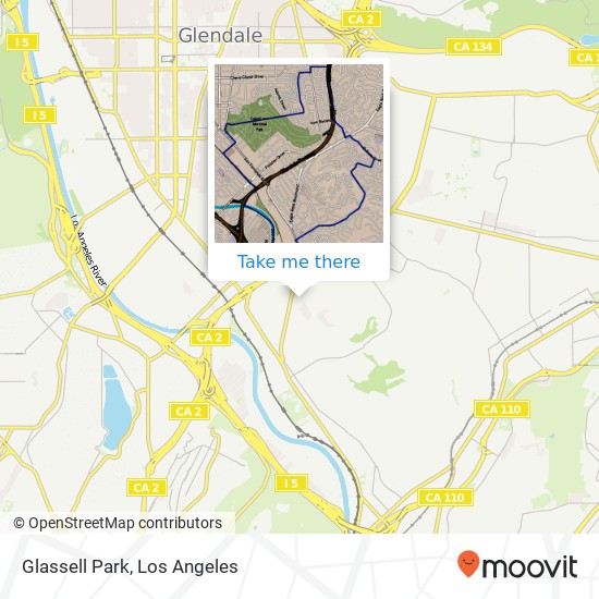 Mapa de Glassell Park