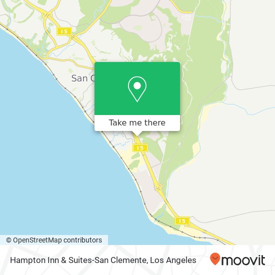 Mapa de Hampton Inn & Suites-San Clemente