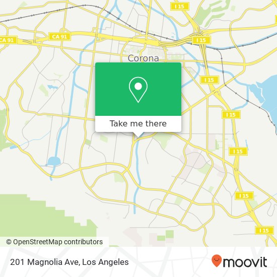 Mapa de 201 Magnolia Ave