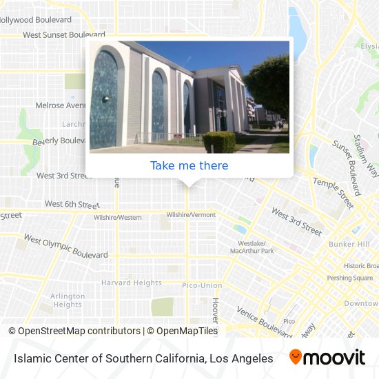 Islamic Center of Southern California map