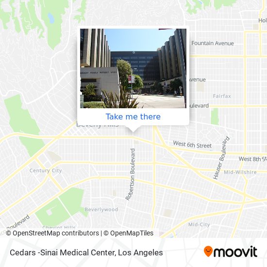 Cedars -Sinai Medical Center map