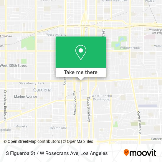 S Figueroa St / W Rosecrans Ave map
