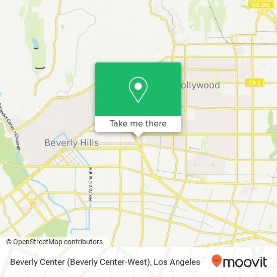 Mapa de Beverly Center (Beverly Center-West)