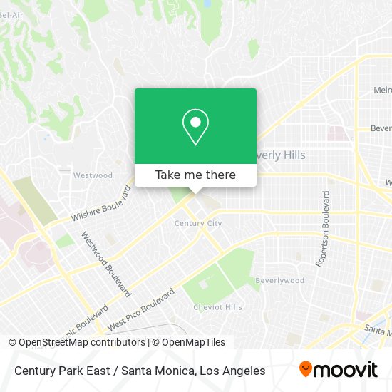 Mapa de Century Park East / Santa Monica