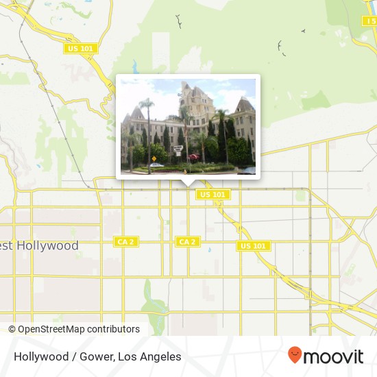 Hollywood / Gower map