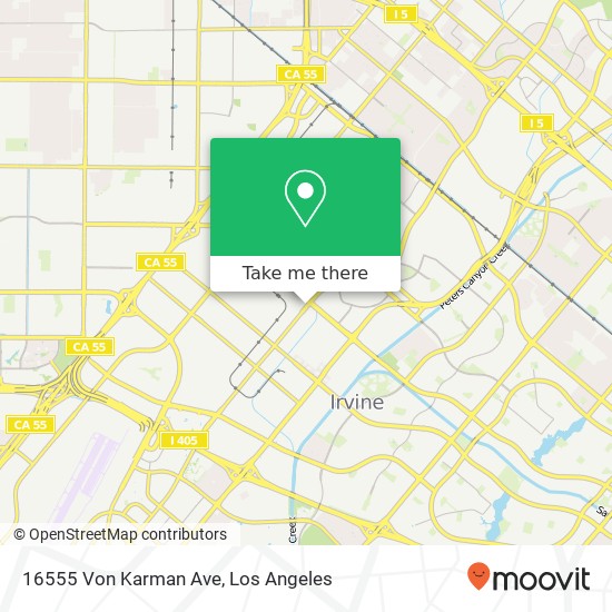 16555 Von Karman Ave map