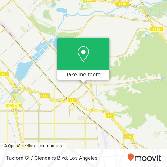 Mapa de Tuxford St / Glenoaks Blvd