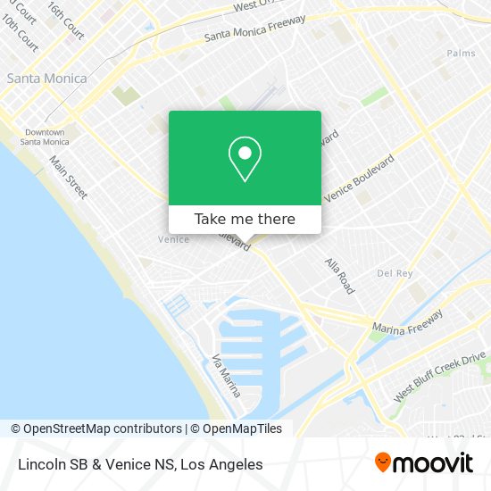 Mapa de Lincoln SB & Venice NS