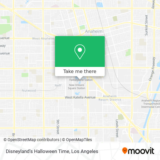 Disneyland's Halloween Time map