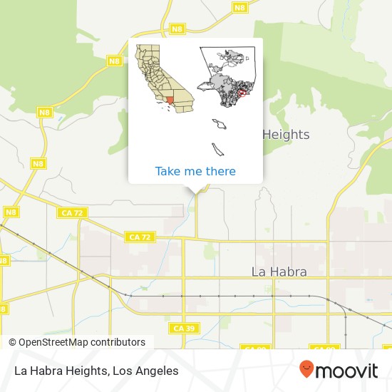 La Habra Heights map