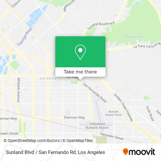 Mapa de Sunland Blvd / San Fernando Rd