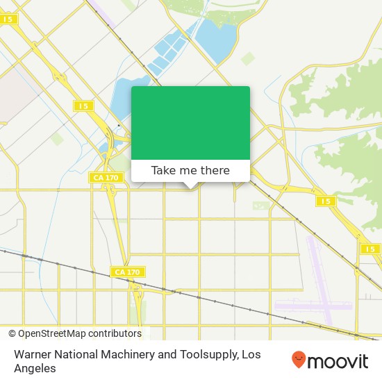 Mapa de Warner National Machinery and Toolsupply