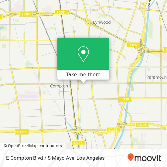 Mapa de E Compton Blvd / S Mayo Ave