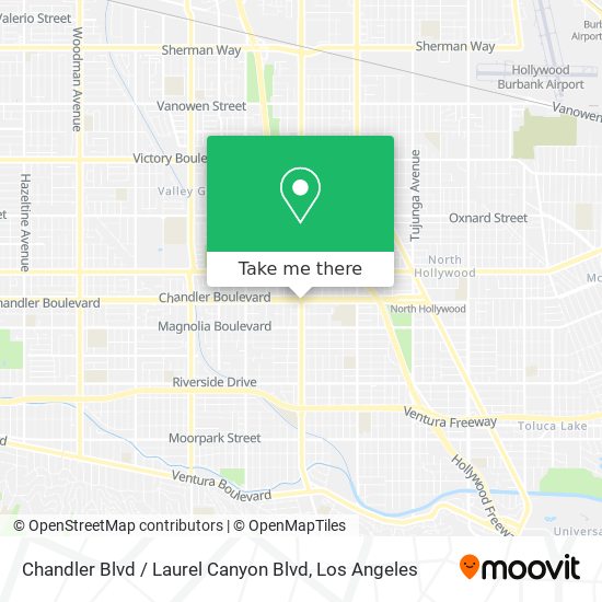 Chandler Blvd / Laurel Canyon Blvd map