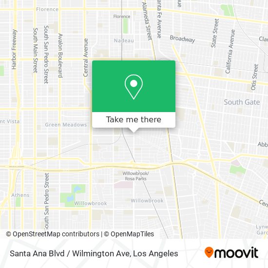 Santa Ana Blvd / Wilmington Ave map