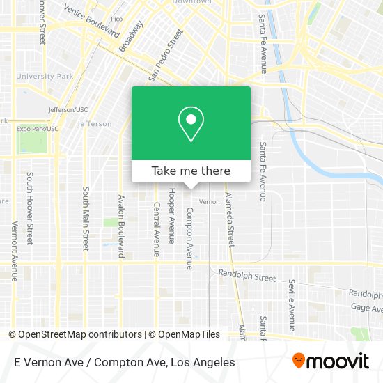 Mapa de E Vernon Ave / Compton Ave
