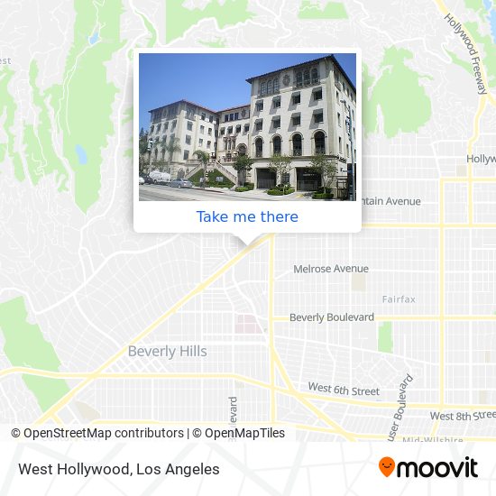 West Hollywood map