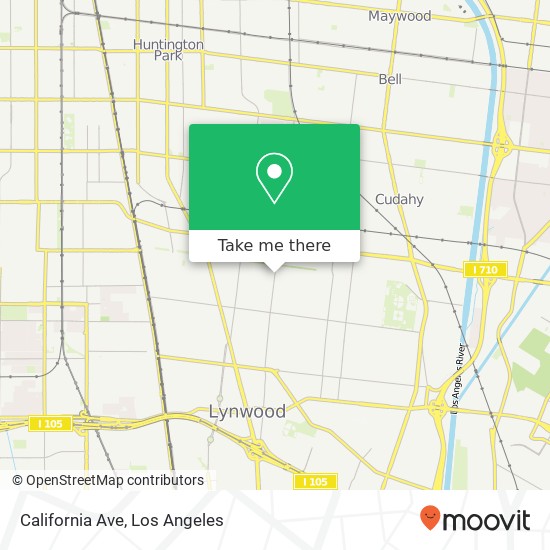 California Ave map