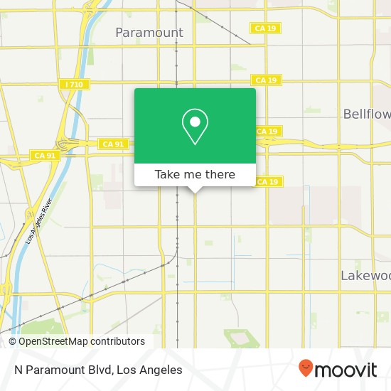 Mapa de N Paramount Blvd