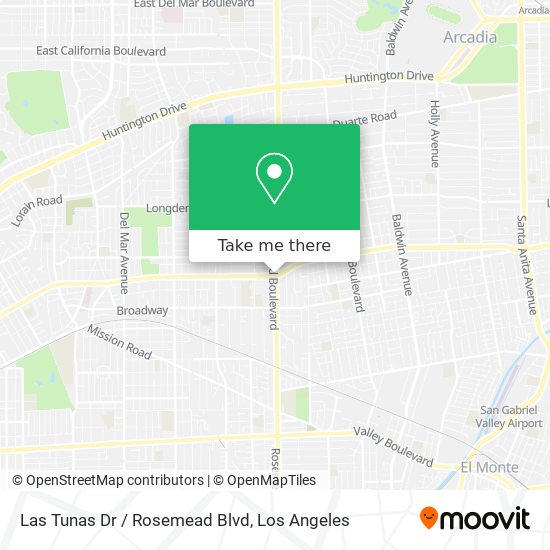 Las Tunas Dr / Rosemead Blvd map