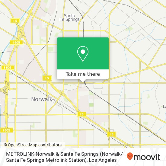 METROLINK-Norwalk & Santa Fe Springs (Norwalk/ Santa Fe Springs Metrolink Station) map