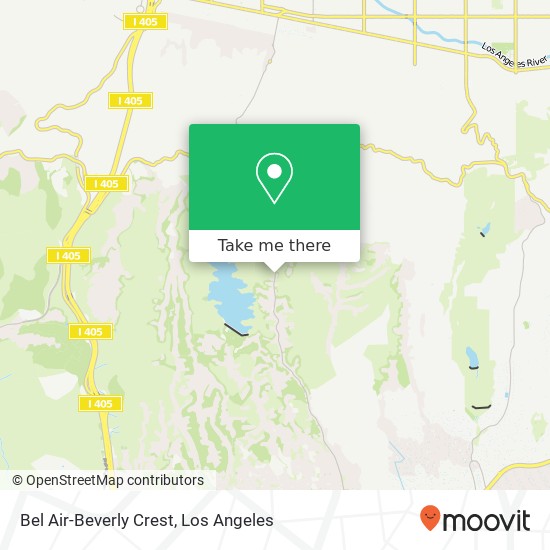 Bel Air-Beverly Crest map