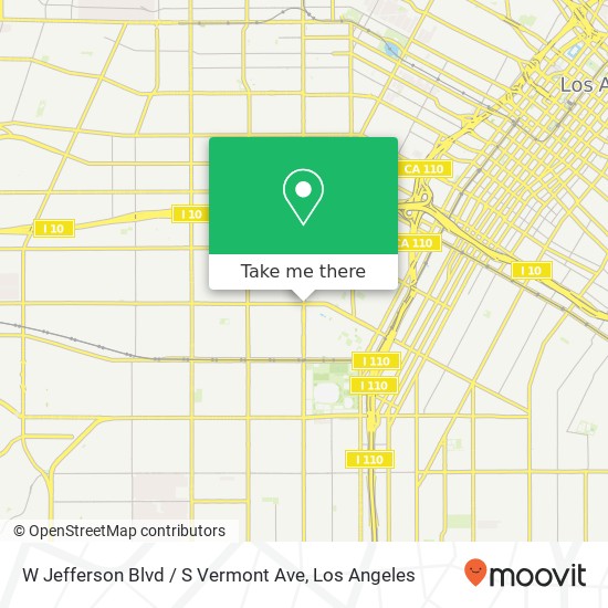 Mapa de W Jefferson Blvd / S Vermont Ave