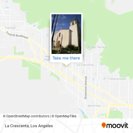 La Crescenta Ca Map How To Get To La Crescenta In La Crescenta-Montrose By Bus Or Subway?