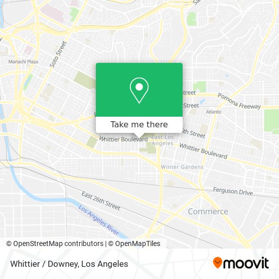 Whittier / Downey map