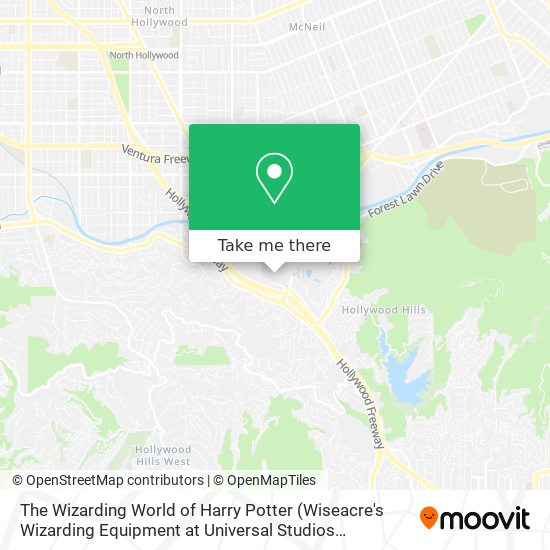 The Wizarding World of Harry Potter (Wiseacre's Wizarding Equipment at Universal Studios Hollywood) map
