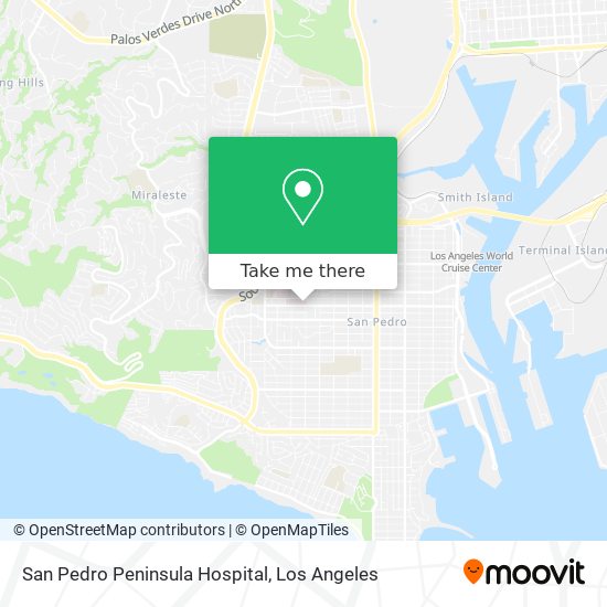 San Pedro Peninsula Hospital map