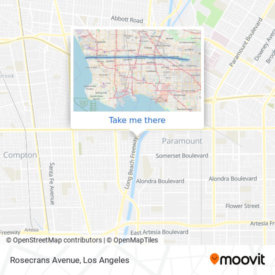 Rosecrans Avenue map