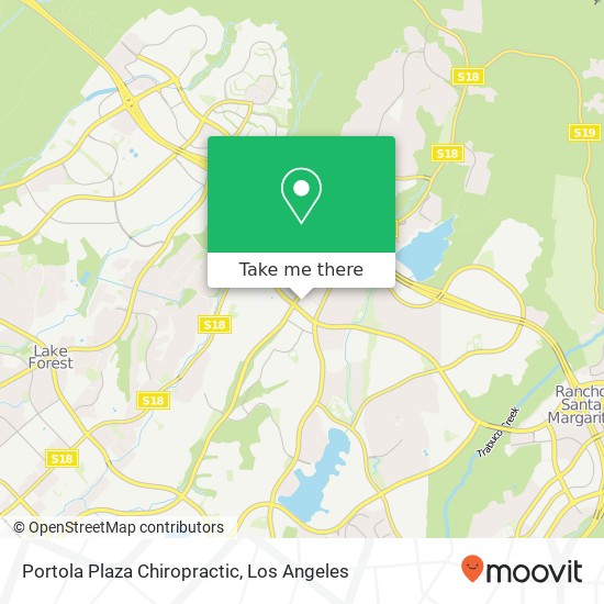 Portola Plaza Chiropractic map