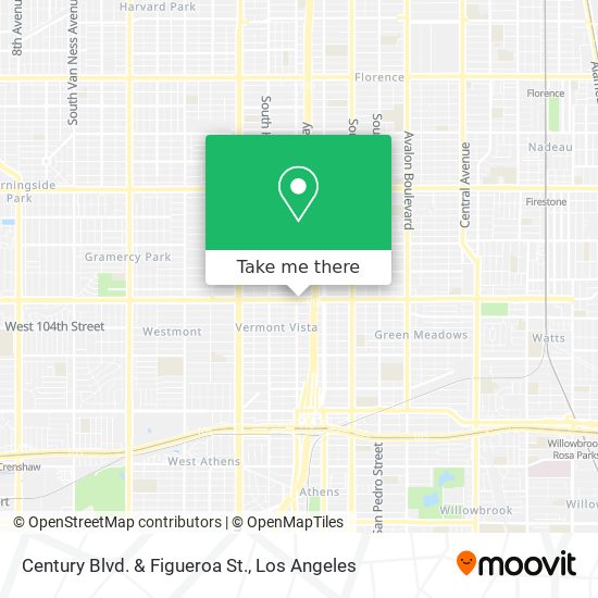 Mapa de Century Blvd. & Figueroa St.