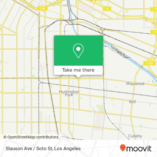 Slauson Ave / Soto St map