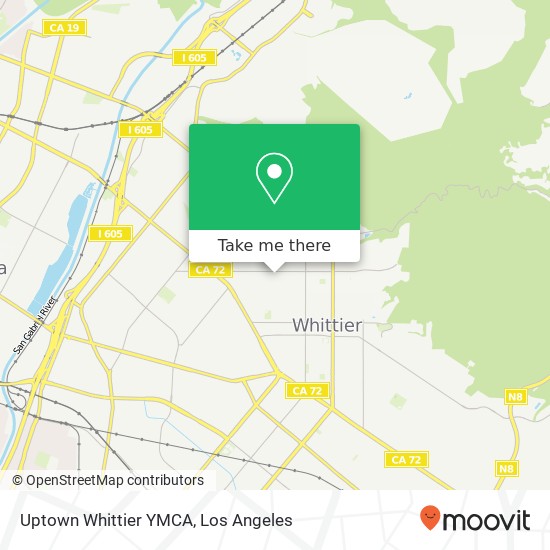 Mapa de Uptown Whittier YMCA