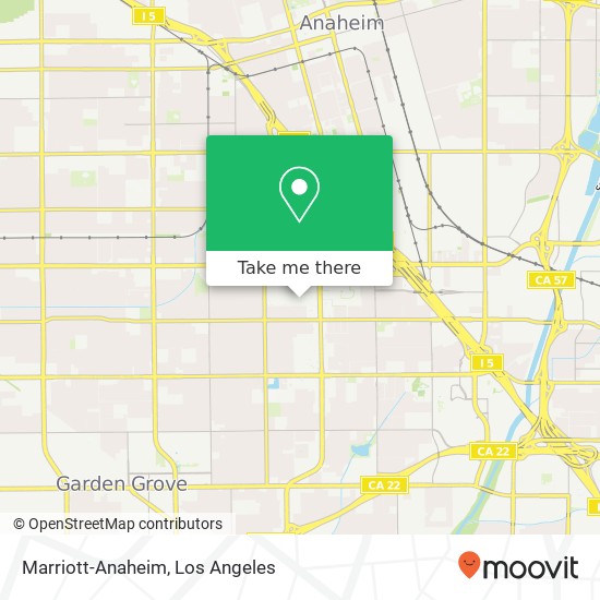 Marriott-Anaheim map