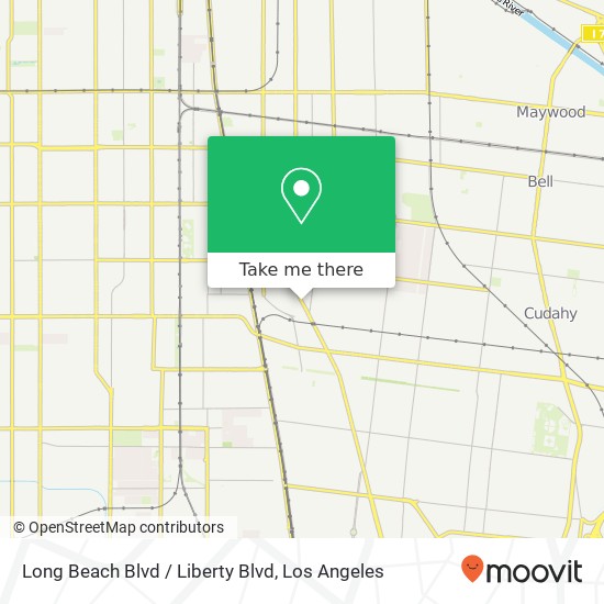 Mapa de Long Beach Blvd / Liberty Blvd