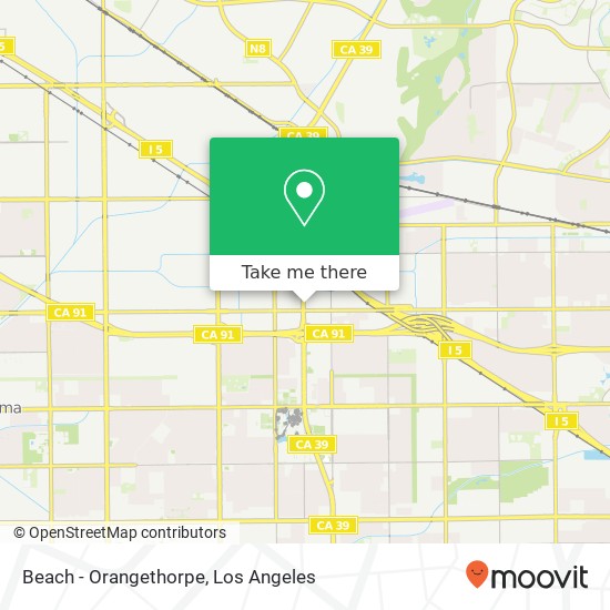 Beach - Orangethorpe map