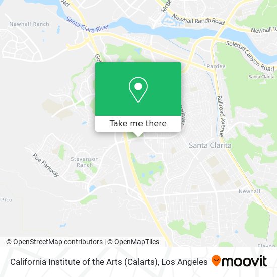 Mapa de California Institute of the Arts (Calarts)