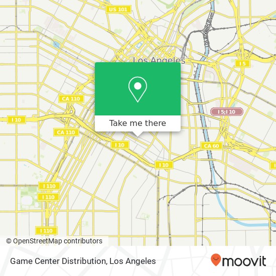 Game Center Distribution map