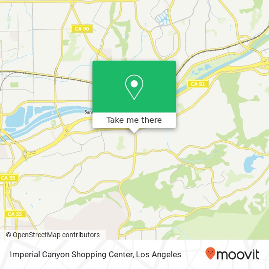 Imperial Canyon Shopping Center map