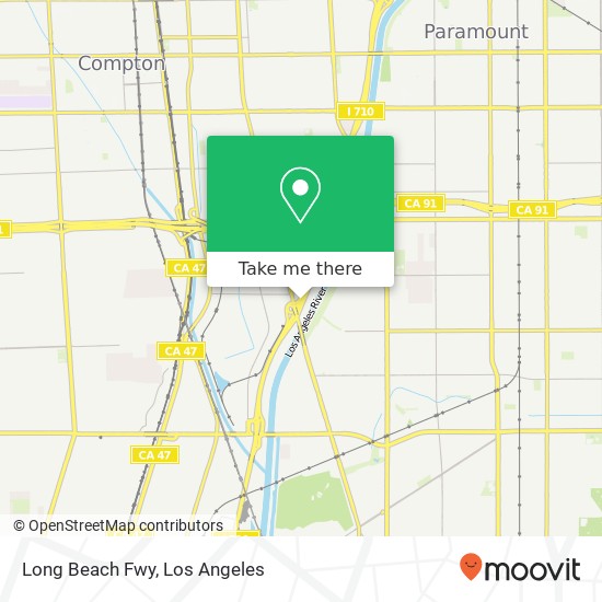 Mapa de Long Beach Fwy