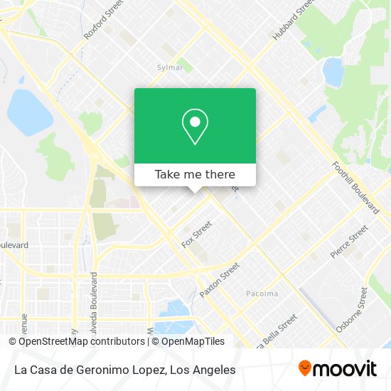 Mapa de La Casa de Geronimo Lopez