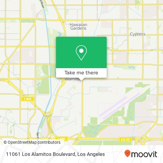 11061 Los Alamitos Boulevard map