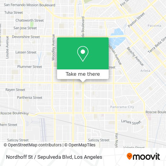 Nordhoff St / Sepulveda Blvd map