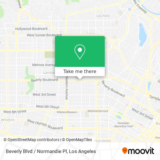 Mapa de Beverly Blvd / Normandie Pl