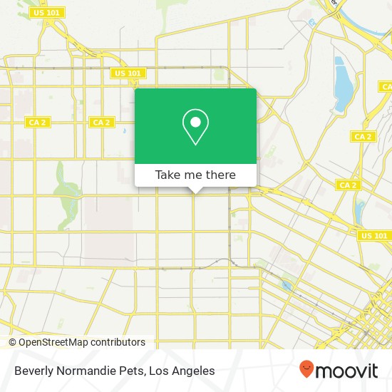 Beverly Normandie Pets map