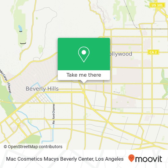 Mac Cosmetics Macys Beverly Center map