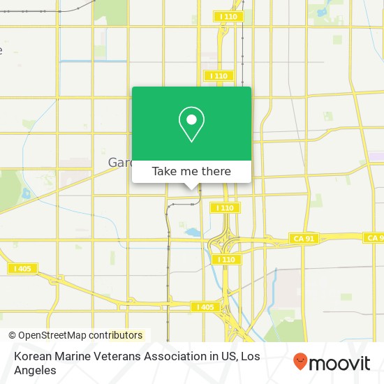 Korean Marine Veterans Association in US map